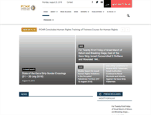 Tablet Screenshot of pchrgaza.org